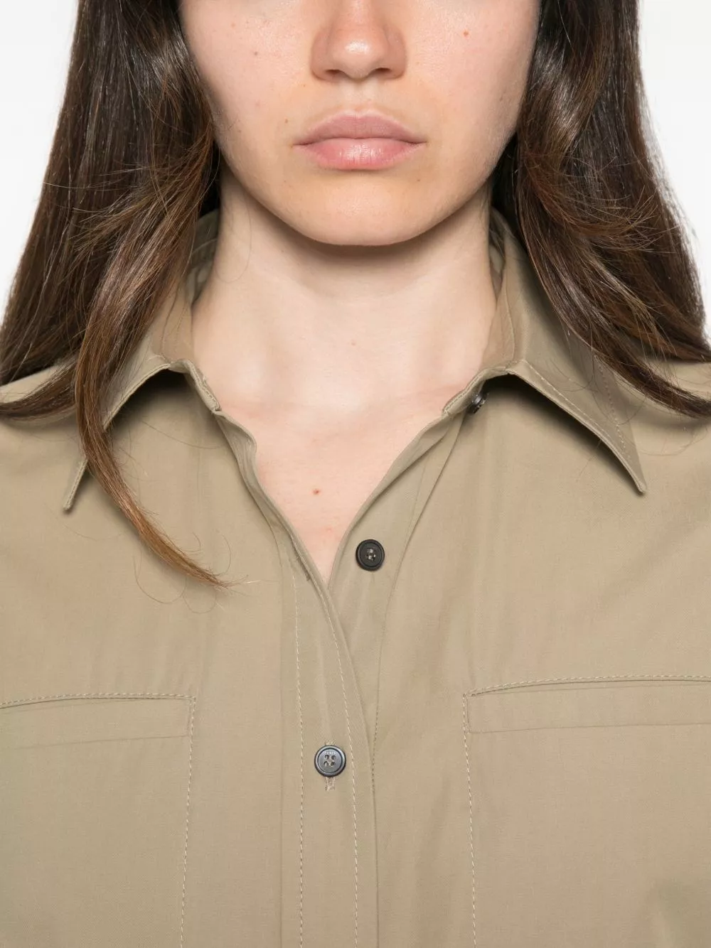 Fendi Abito corto in cotone, view 2