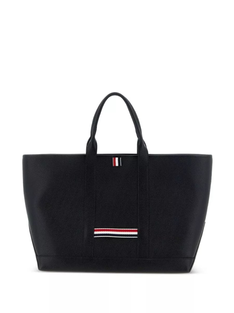 Thom Browne Borsa tote media in pelle