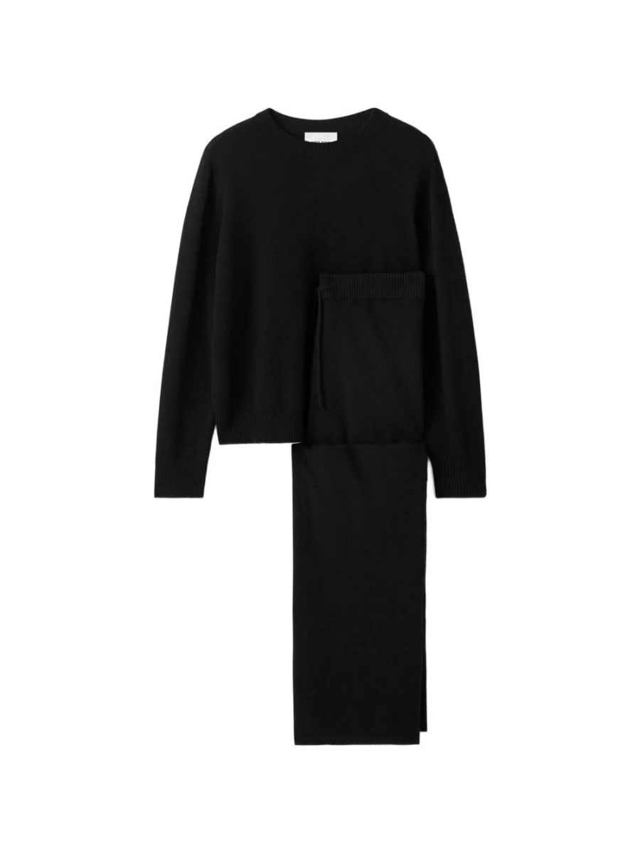 Soft goat Set di pantaloni e maglione in cashmere