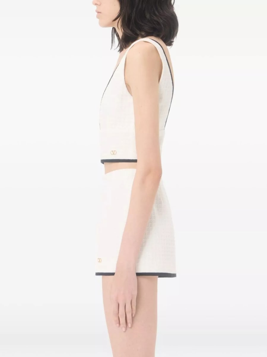 Valentino Top in cotone, view 2