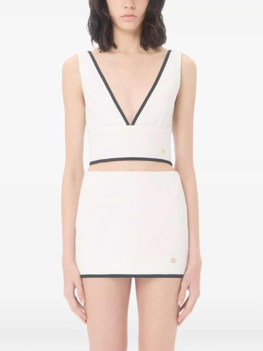 Valentino Top in cotone, view 5