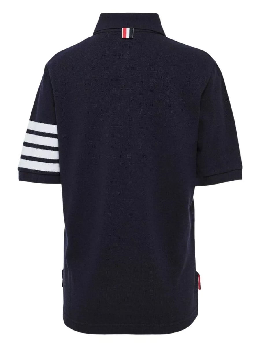 Thom Browne la polo in cotone, view 5