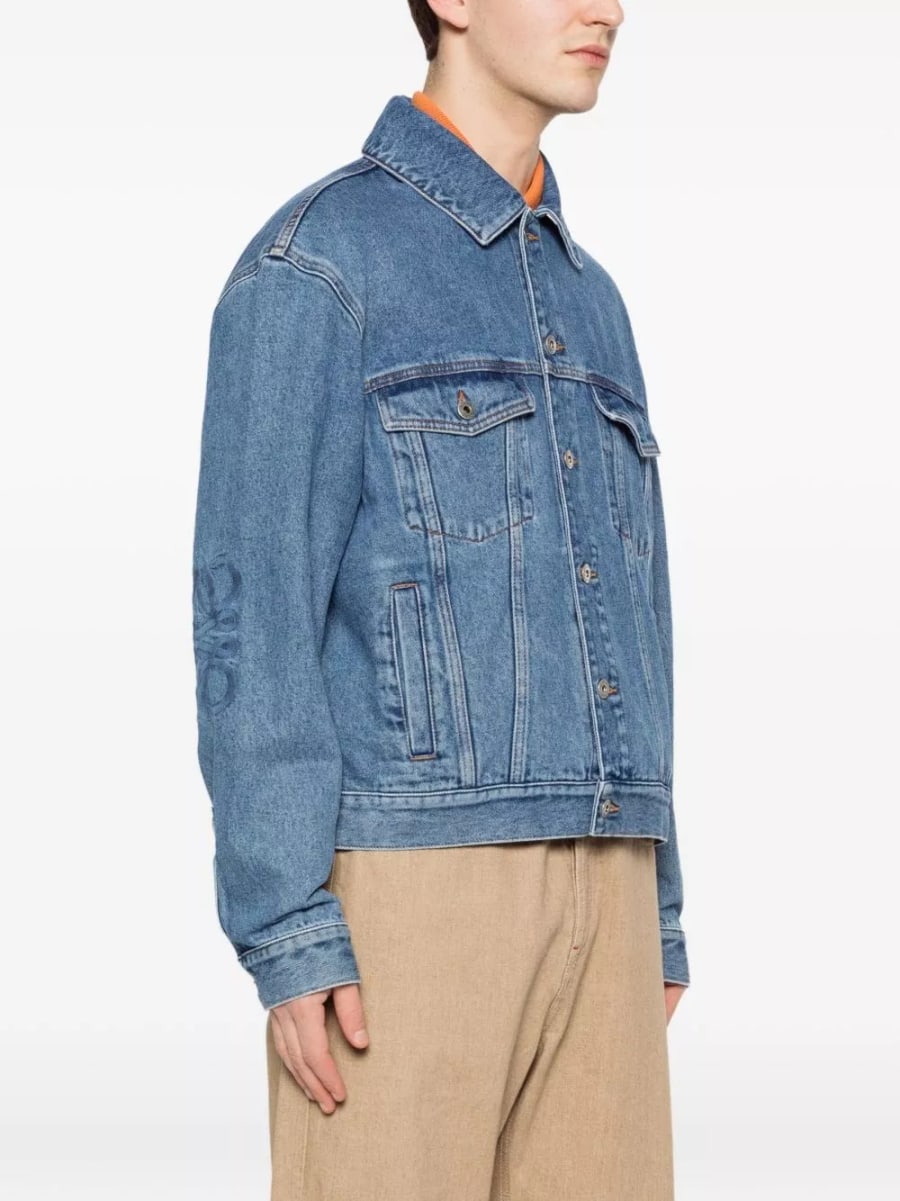 Loewe Giacca in denim Anagram, view 4