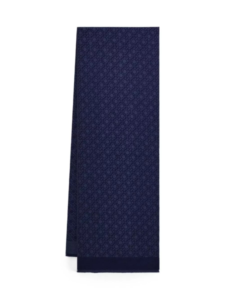 Ferragamo Sciarpa in lana Gancini