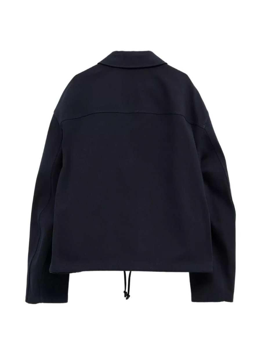 Loewe giacca con zip ricamata logo, view 3