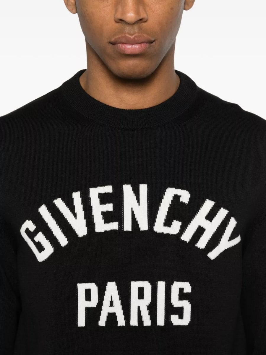 Givenchy Maglione girocollo in misto cotone, view 4