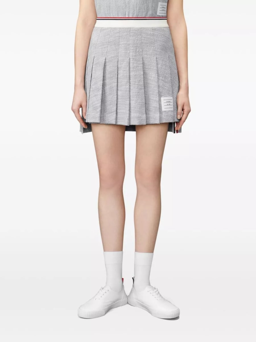 Thom Browne Gonna mini in cotone, view 5
