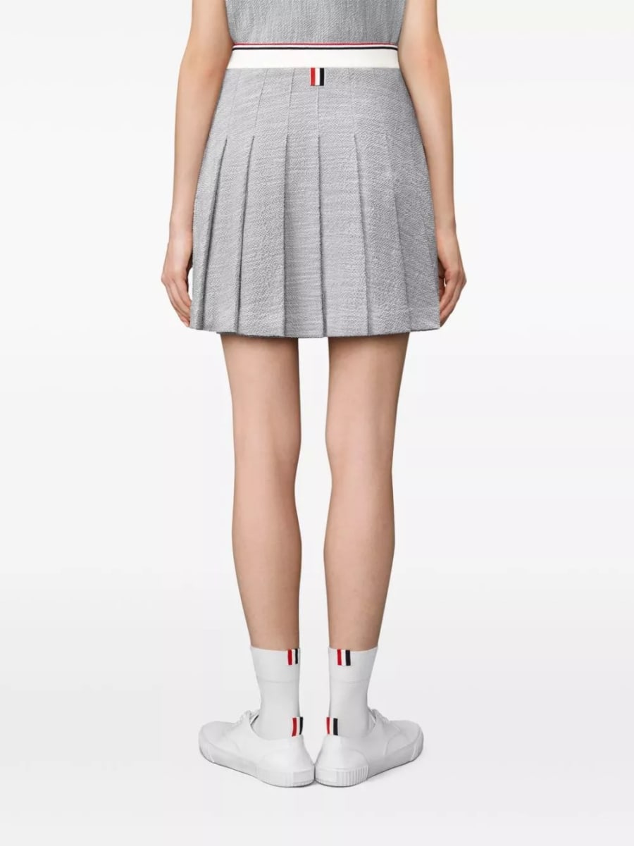Thom Browne Gonna mini in cotone, view 6