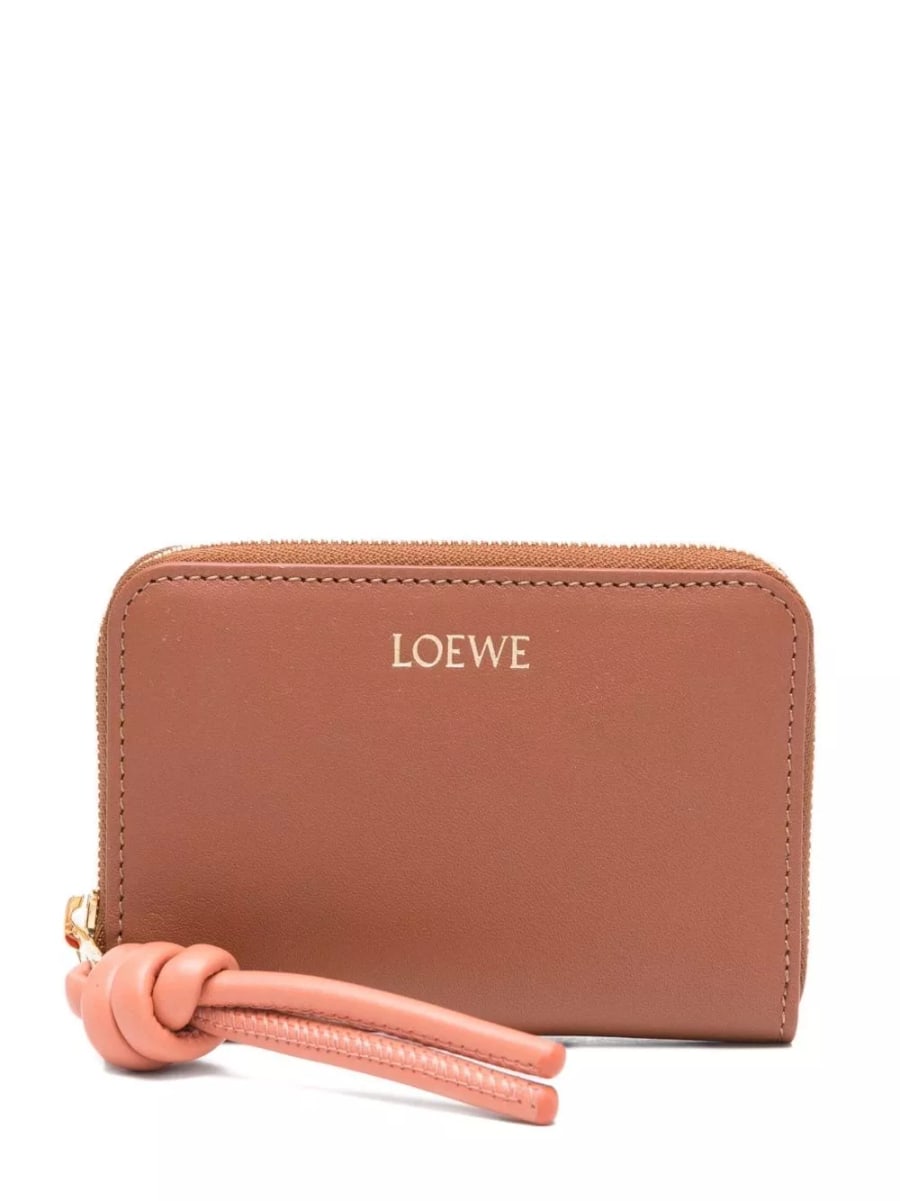 Loewe Portamonete in pelle Knot