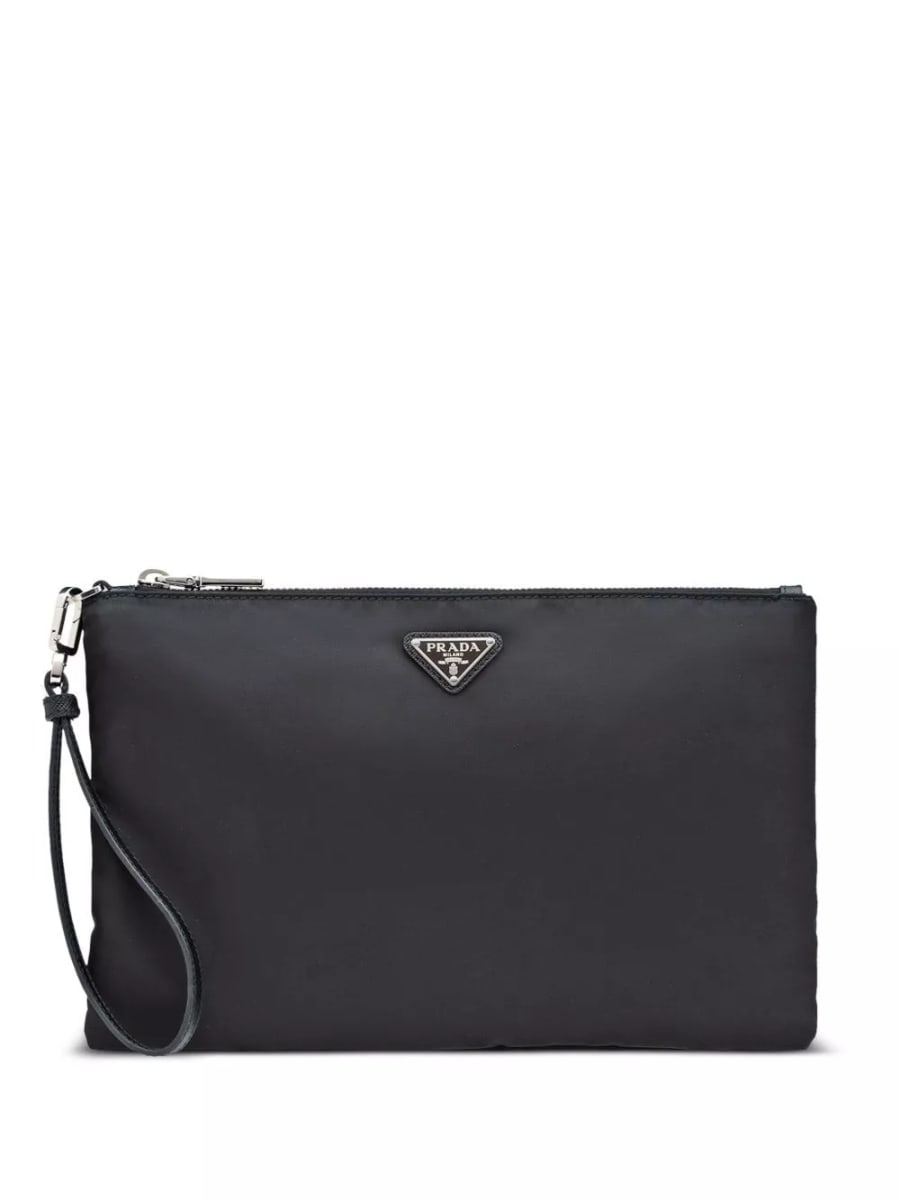 Prada Pochette in Re-Nylon e saffiano