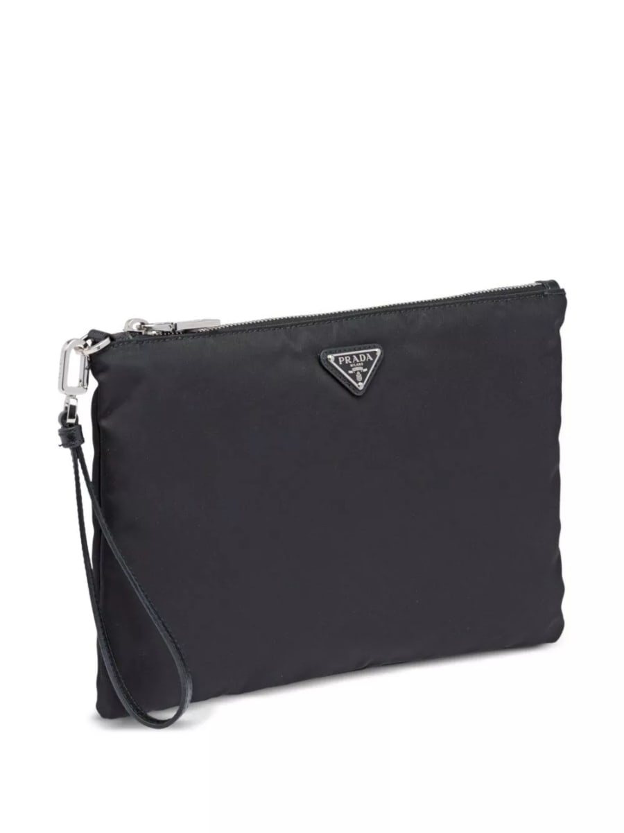 Prada Pochette in Re-Nylon e saffiano, view 3