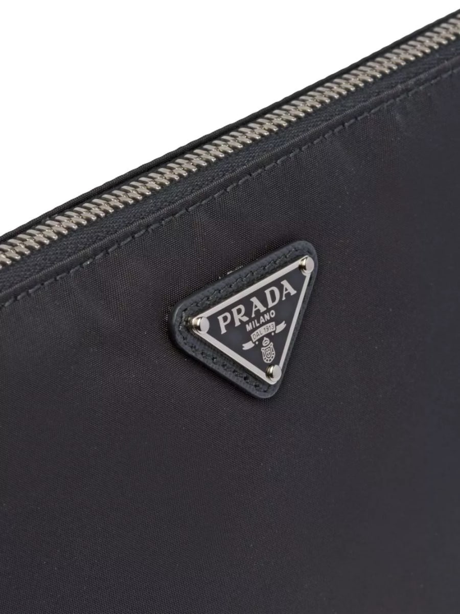 Prada Pochette in Re-Nylon e saffiano, view 6
