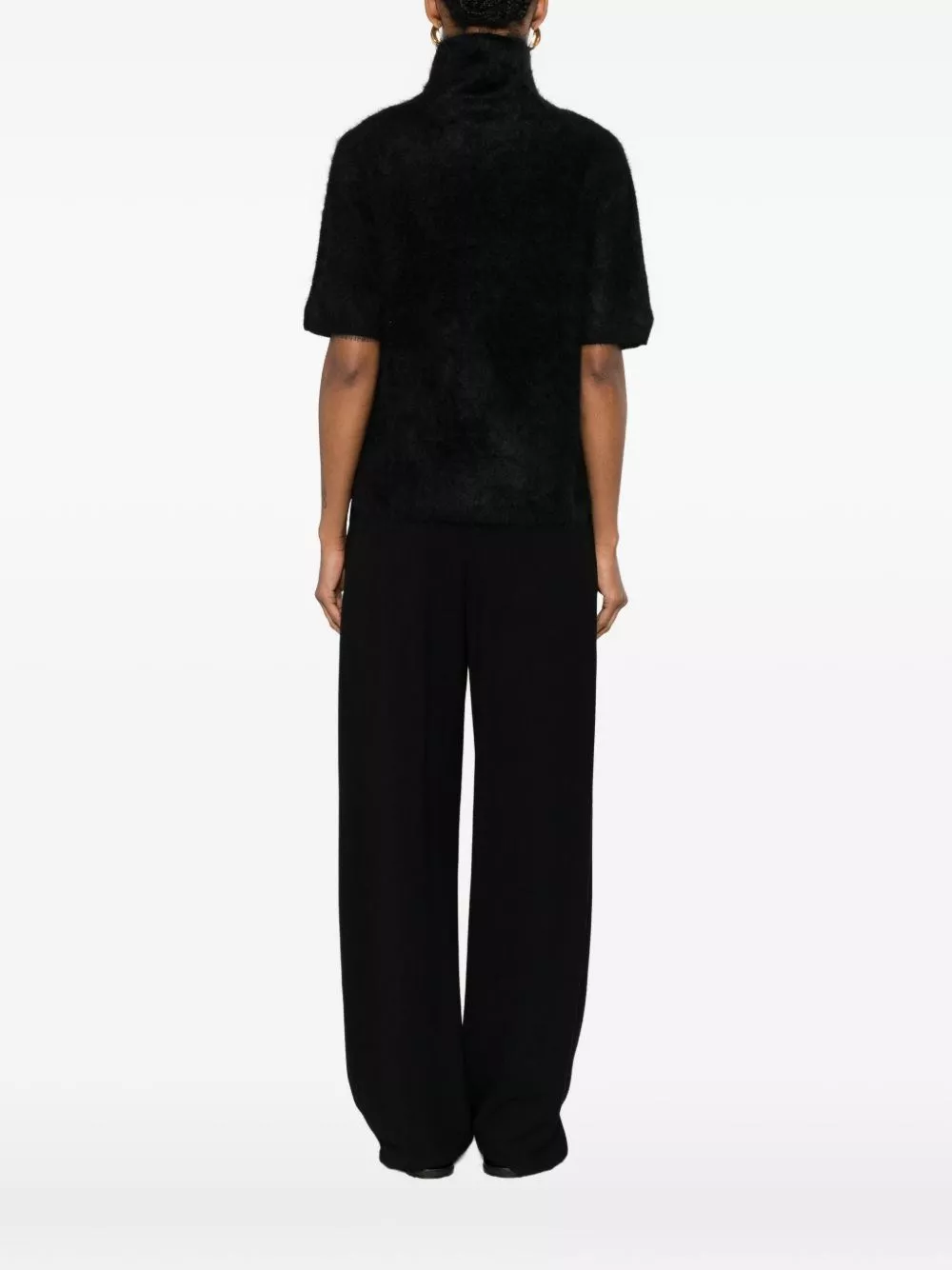 Soft goat Maglione a collo alto in cashmere, view 2
