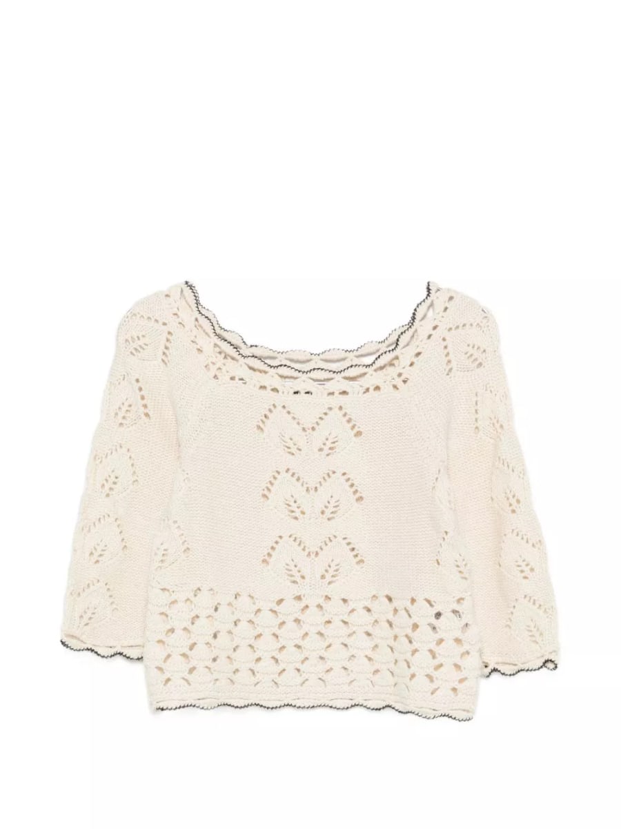 Marant etoile Top in cotone e lana Lua