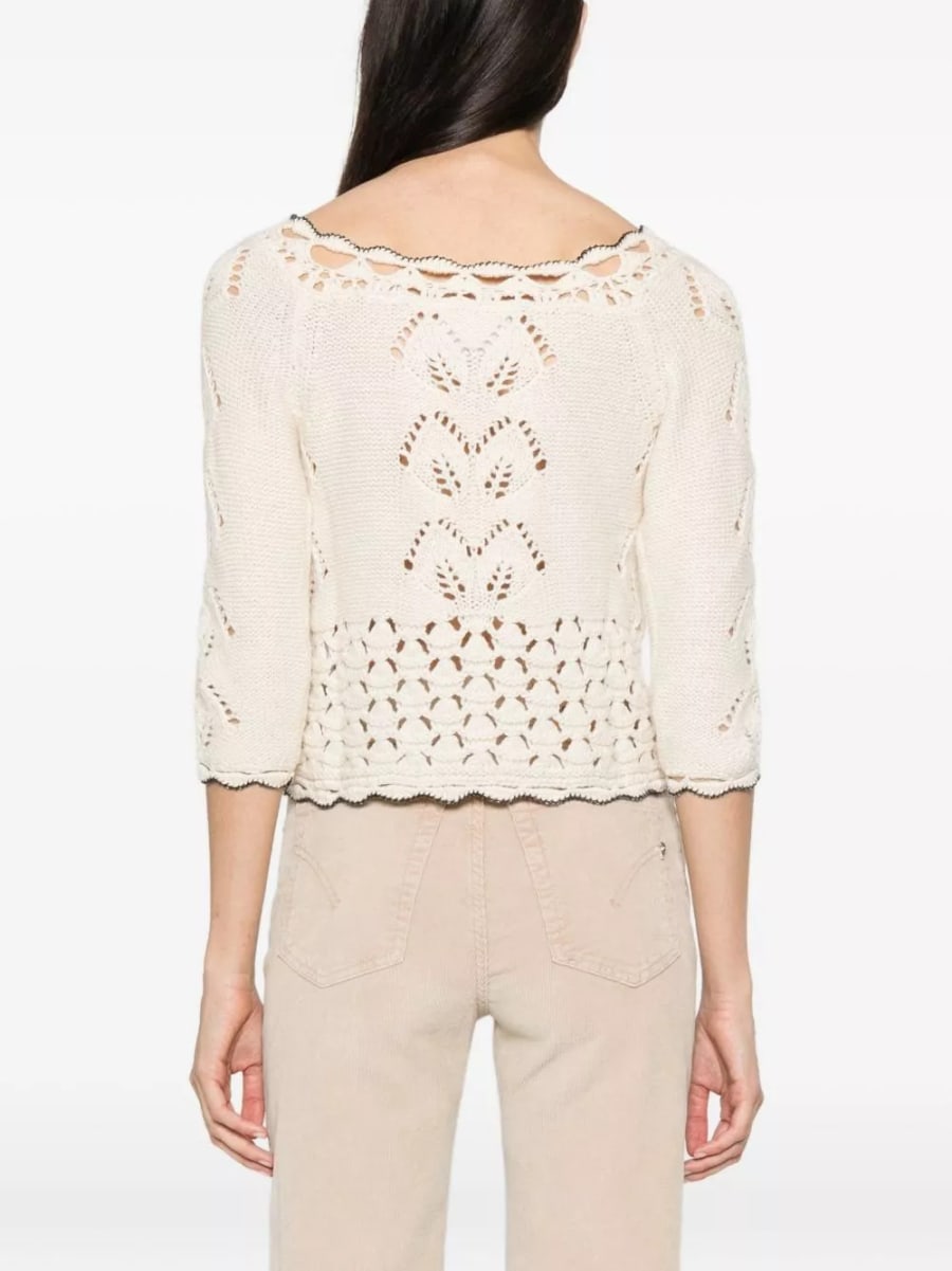 Marant etoile Top in cotone e lana Lua, view 2