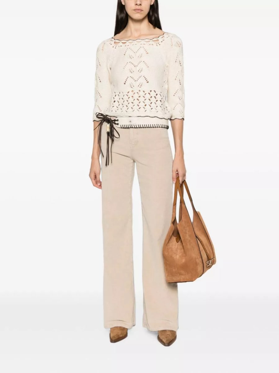 Marant etoile Top in cotone e lana Lua, view 5