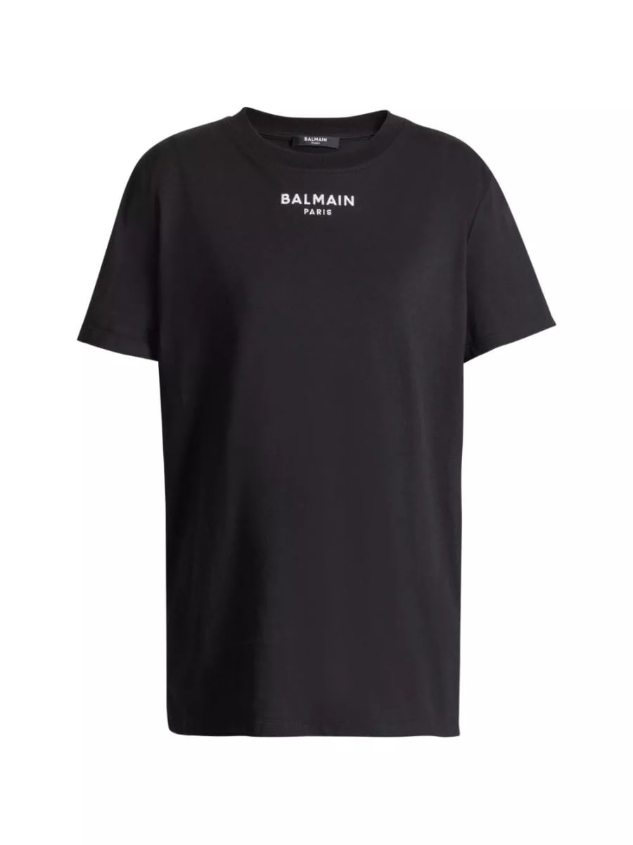 Balmain T-shirt in cotone con logo