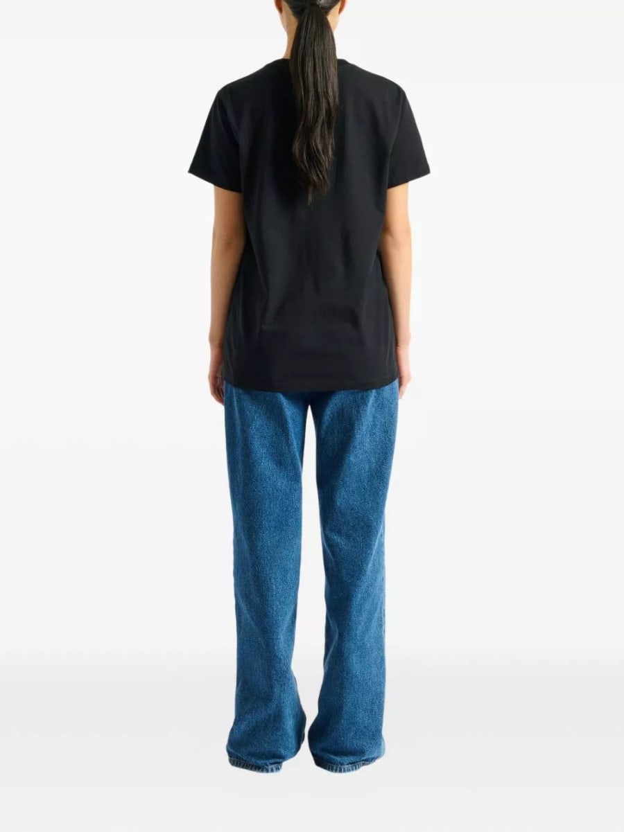 Balmain T-shirt in cotone con logo, view 2