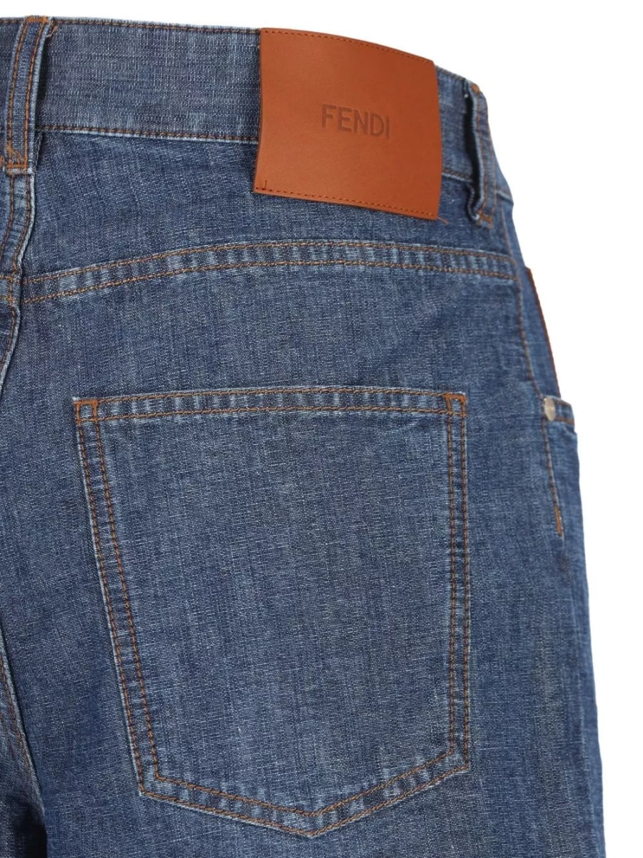 Fendi Shorts in denim, view 4