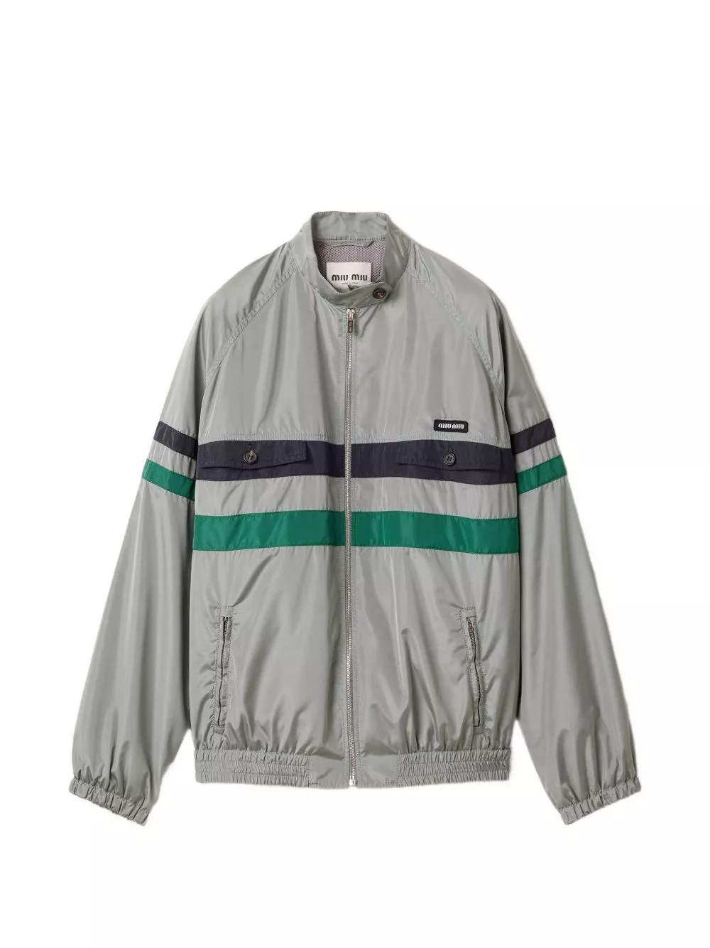 Miu Miu Giacca blouson in seta tecnica