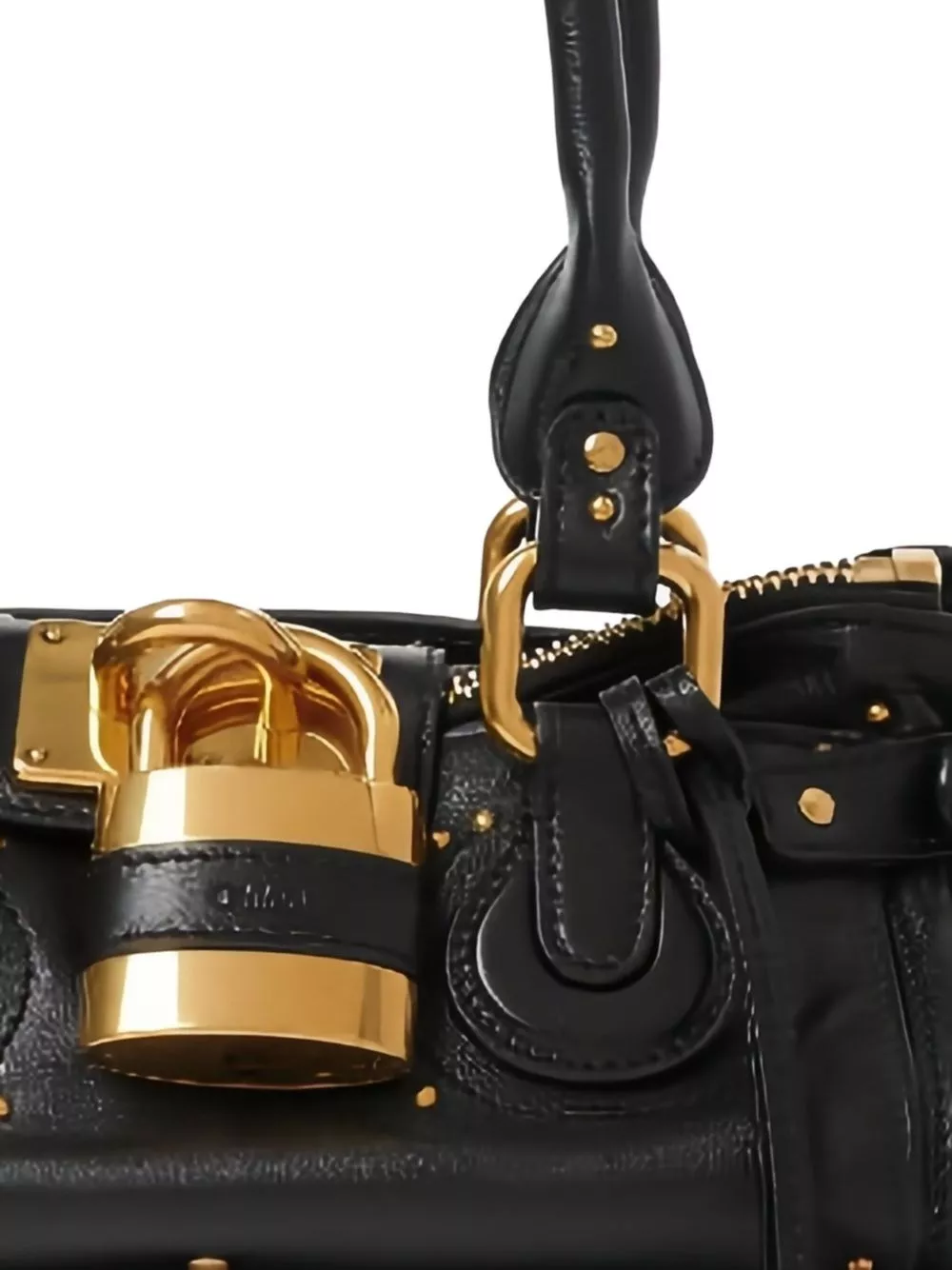 Chloé Borsa a spalla in pelle Paddington, view 2