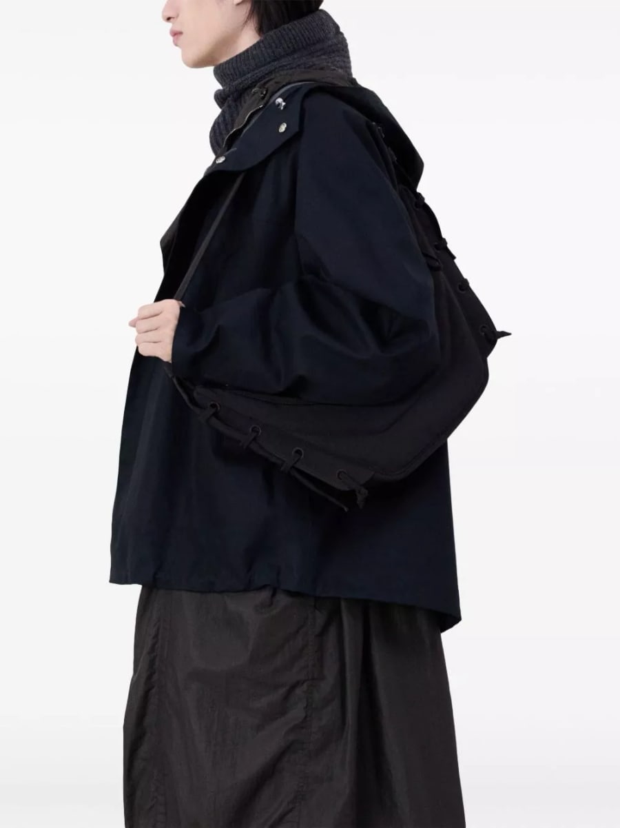 Lemaire Borsa a spalla piccola in nylon Soft Game, view 2