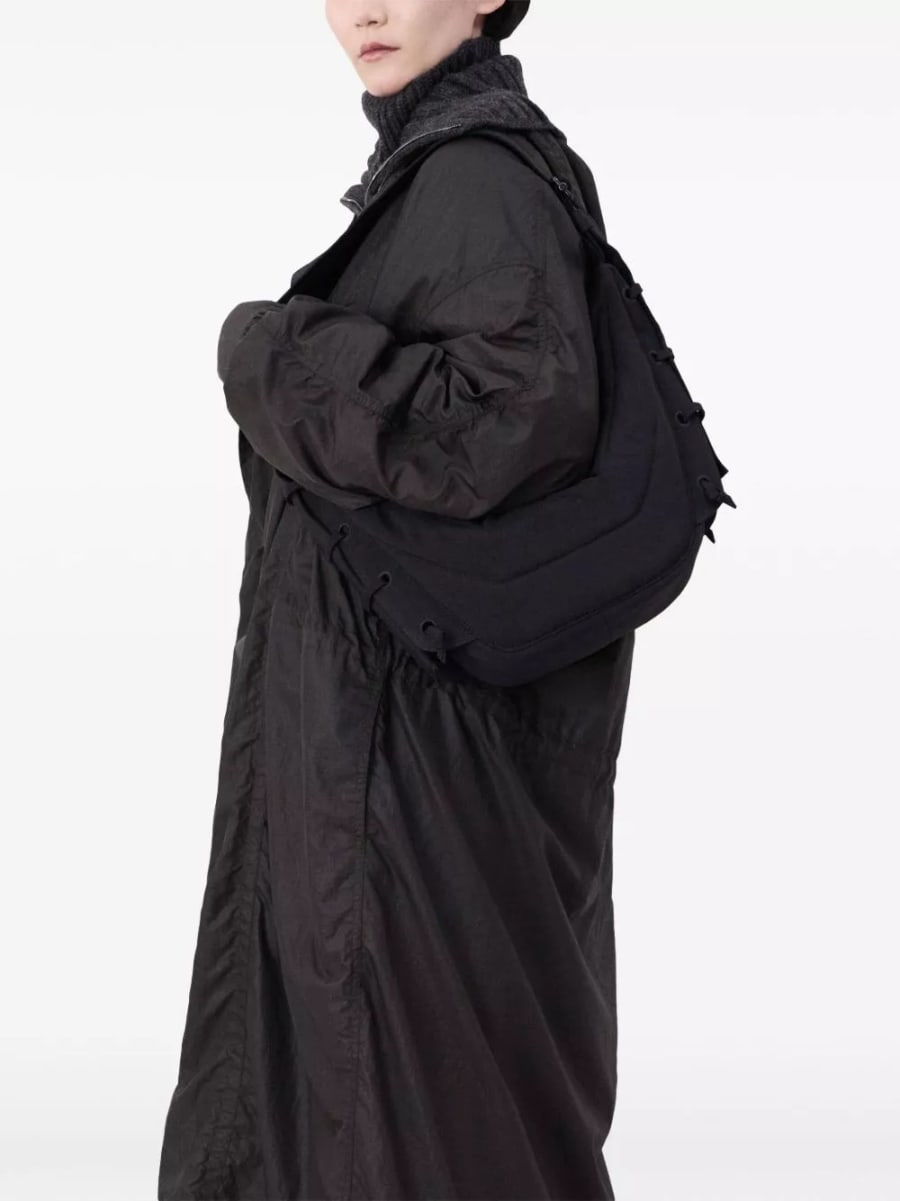Lemaire Borsa a spalla piccola in nylon Soft Game, view 4