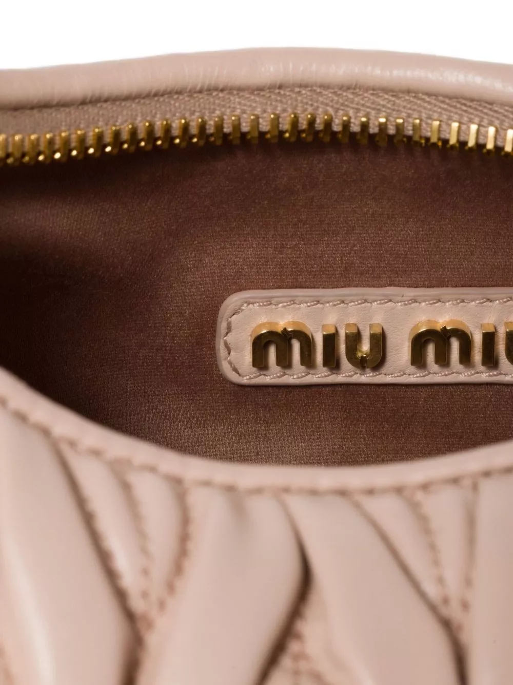 Miu Miu Borsa hobo in pelle matelassé Wander, view 2