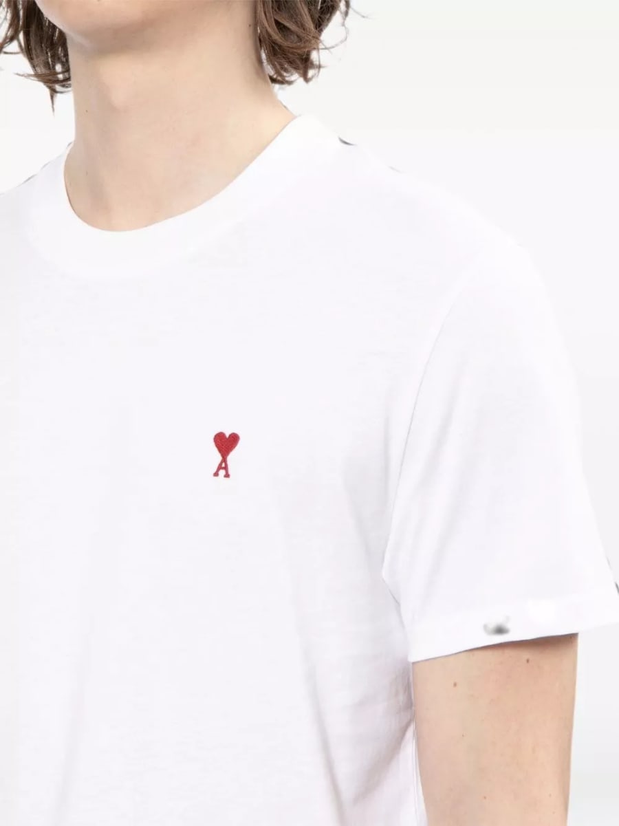 AMI Paris T-shirt in cotone Ami De Coeur, view 3