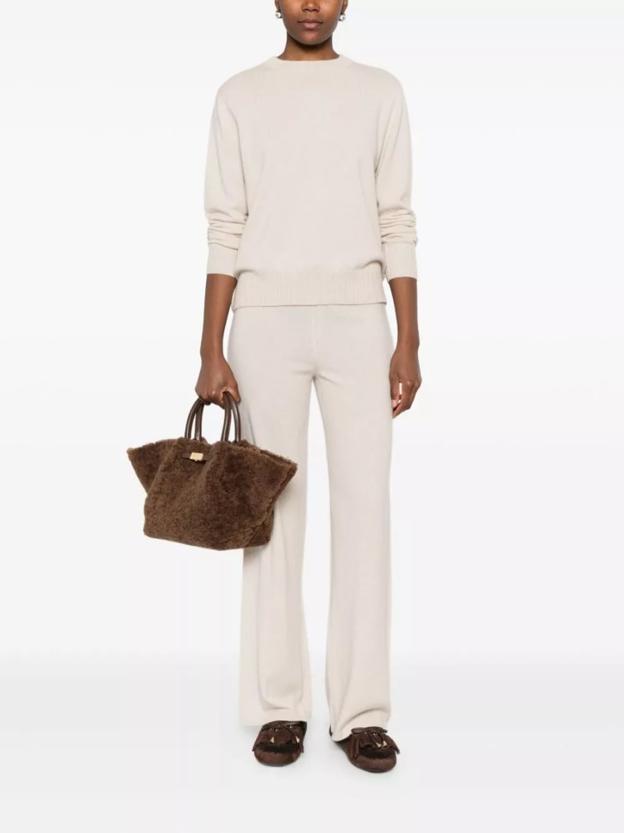 Soft goat Set di pantaloni e maglione in cashmere, view 4