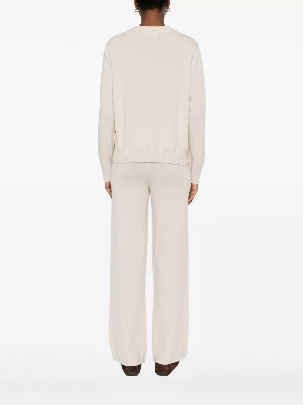 Soft goat Set di pantaloni e maglione in cashmere, view 2