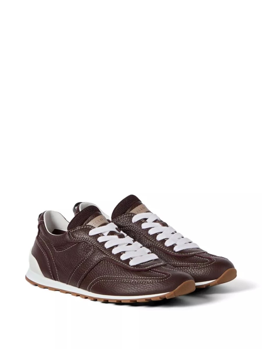 Brunello Cucinelli Sneakers in pelle, view 2