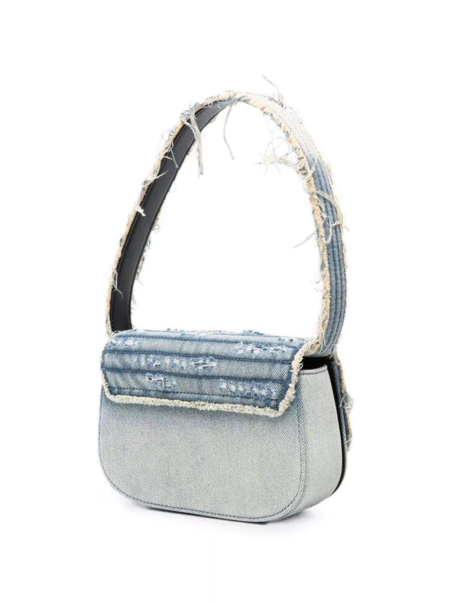 Diesel Borsa a spalla in pelle 1DR, view 2