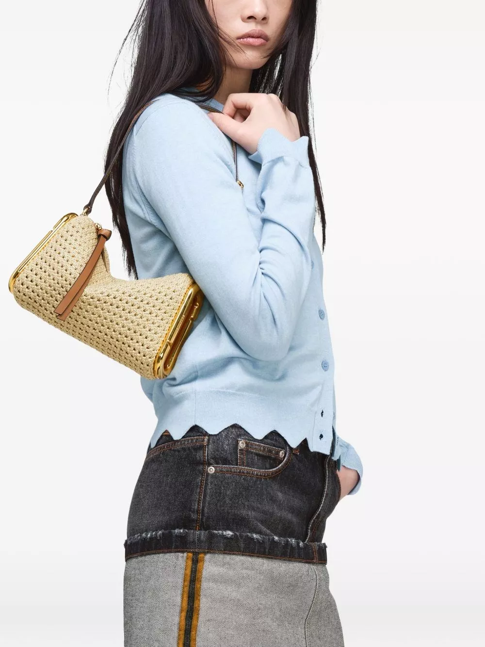 Marc Jacobs La borsa a spalla in crochet Juliette, view 2