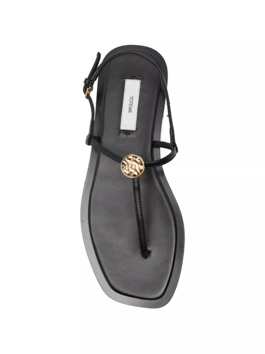 Toteme Sandali in pelle T-Strap, view 3
