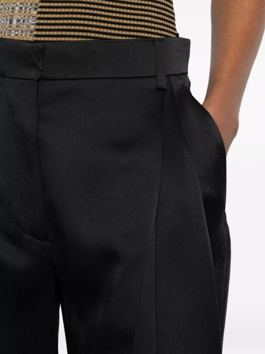 Stella McCartney Pantaloni in satin plissettati, view 4