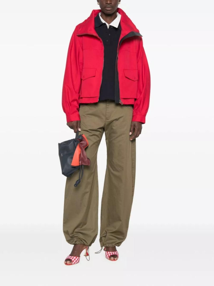 Loewe Giacca blouson in cotone e seta, view 2