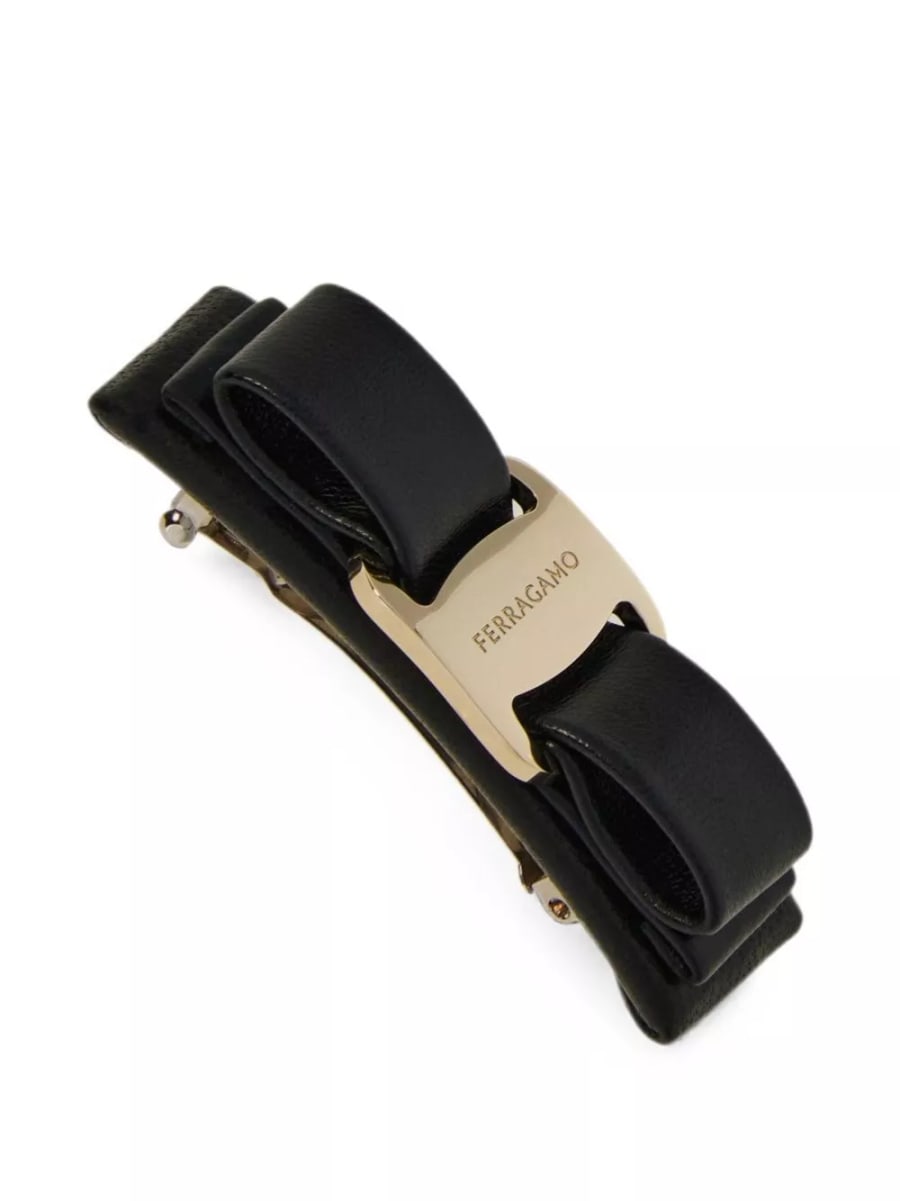 Ferragamo Fermaglio in pelle Vara, view 4