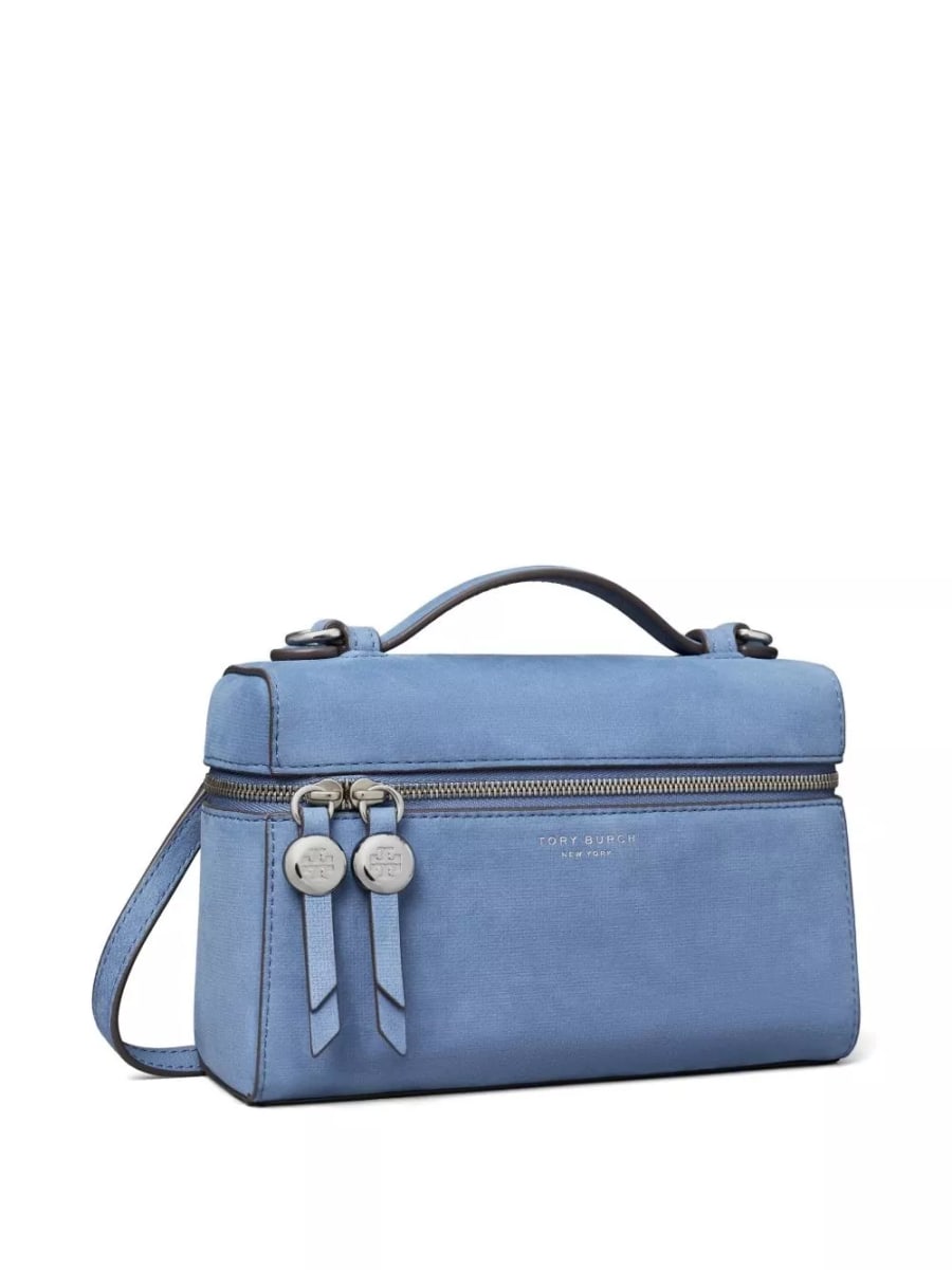 Tory Burch Romy vanity case in pelle, view 3