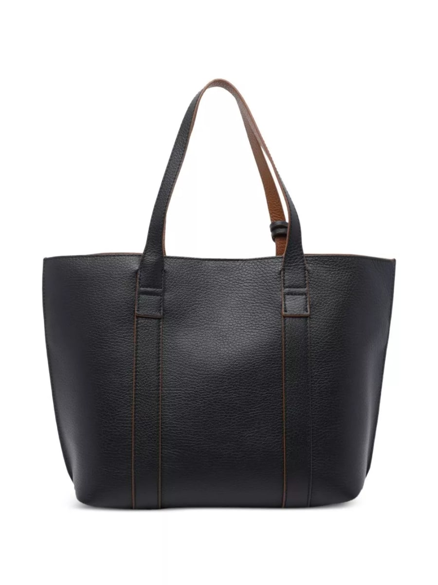 Hogan Borsa shopping in pelle small Script, view 3