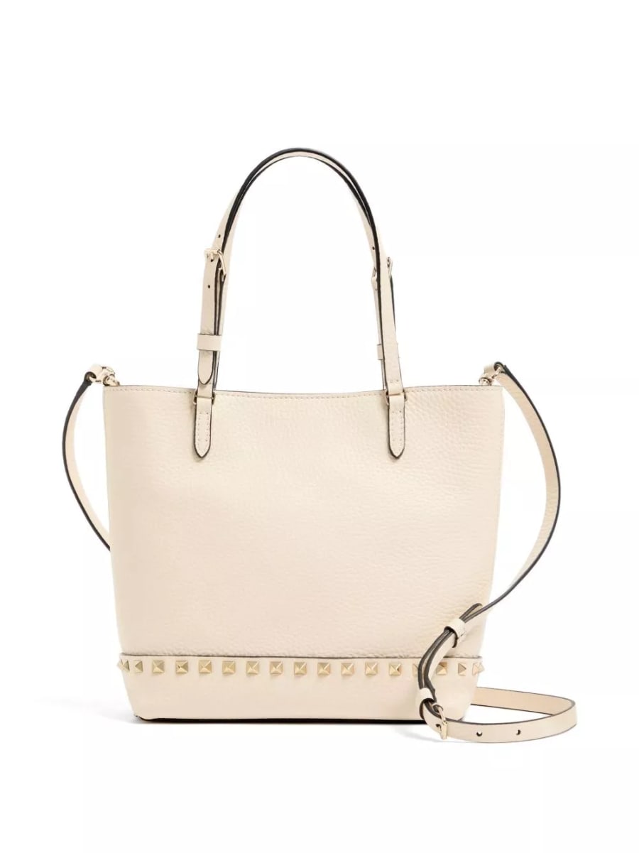 Valentino Garavani Tote Bag in pelle Rockstud, view 4