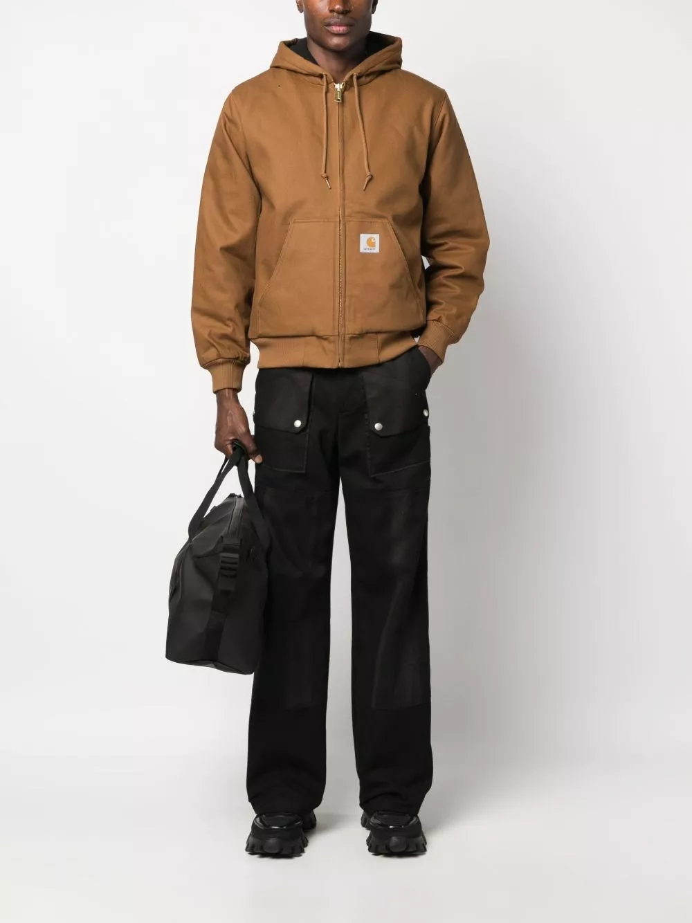 Carhartt WIP Giacca con cappuccio in canvas, view 2