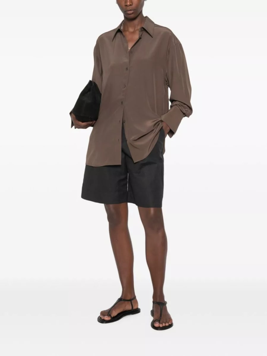 Toteme Camicia in seta crepe, view 3