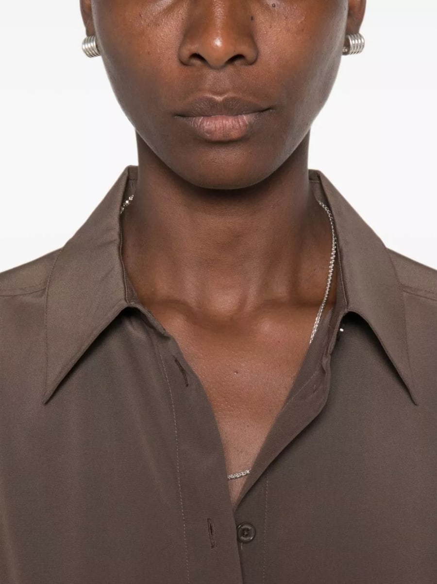 Toteme Camicia in seta crepe, view 4