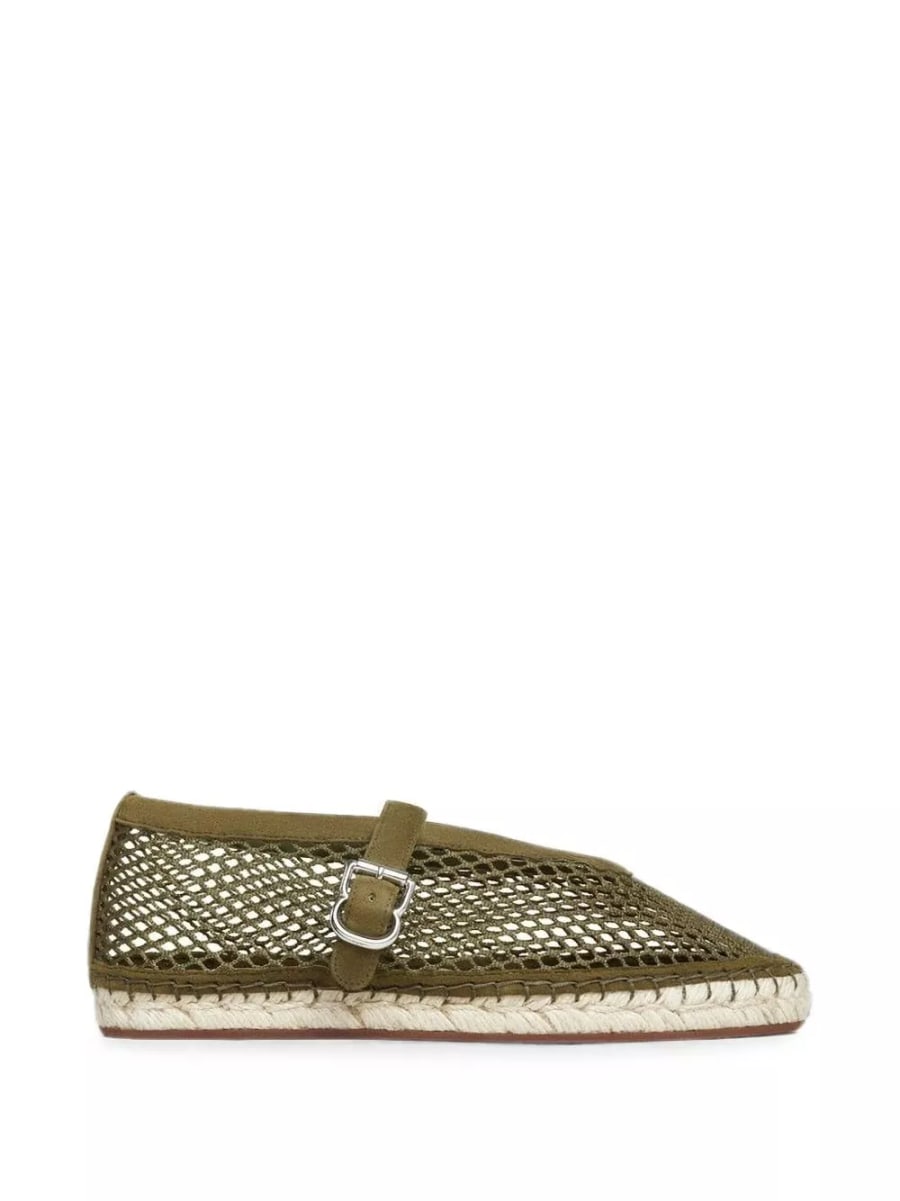 Alaïa Espadrillas in rete e pelle scamosciata