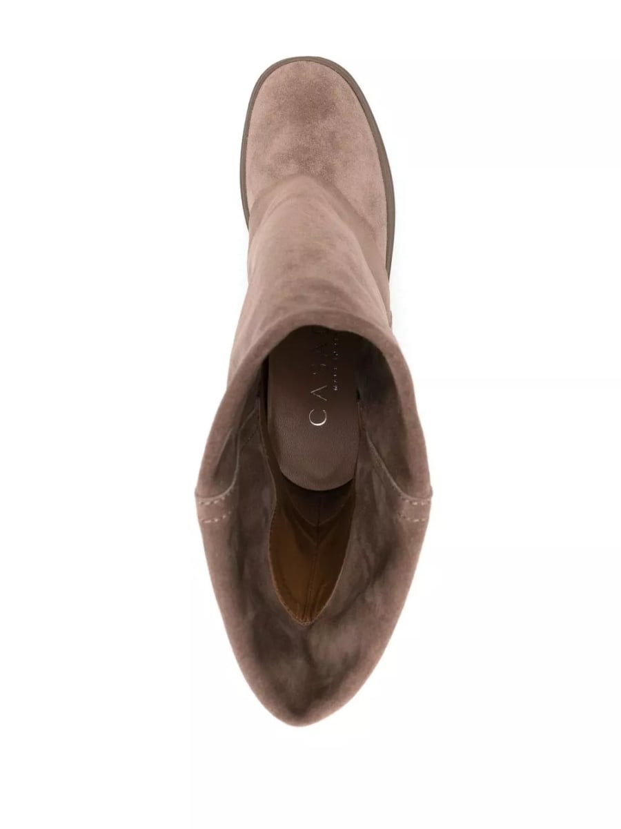 Casadei stivali in suede double-face, view 3