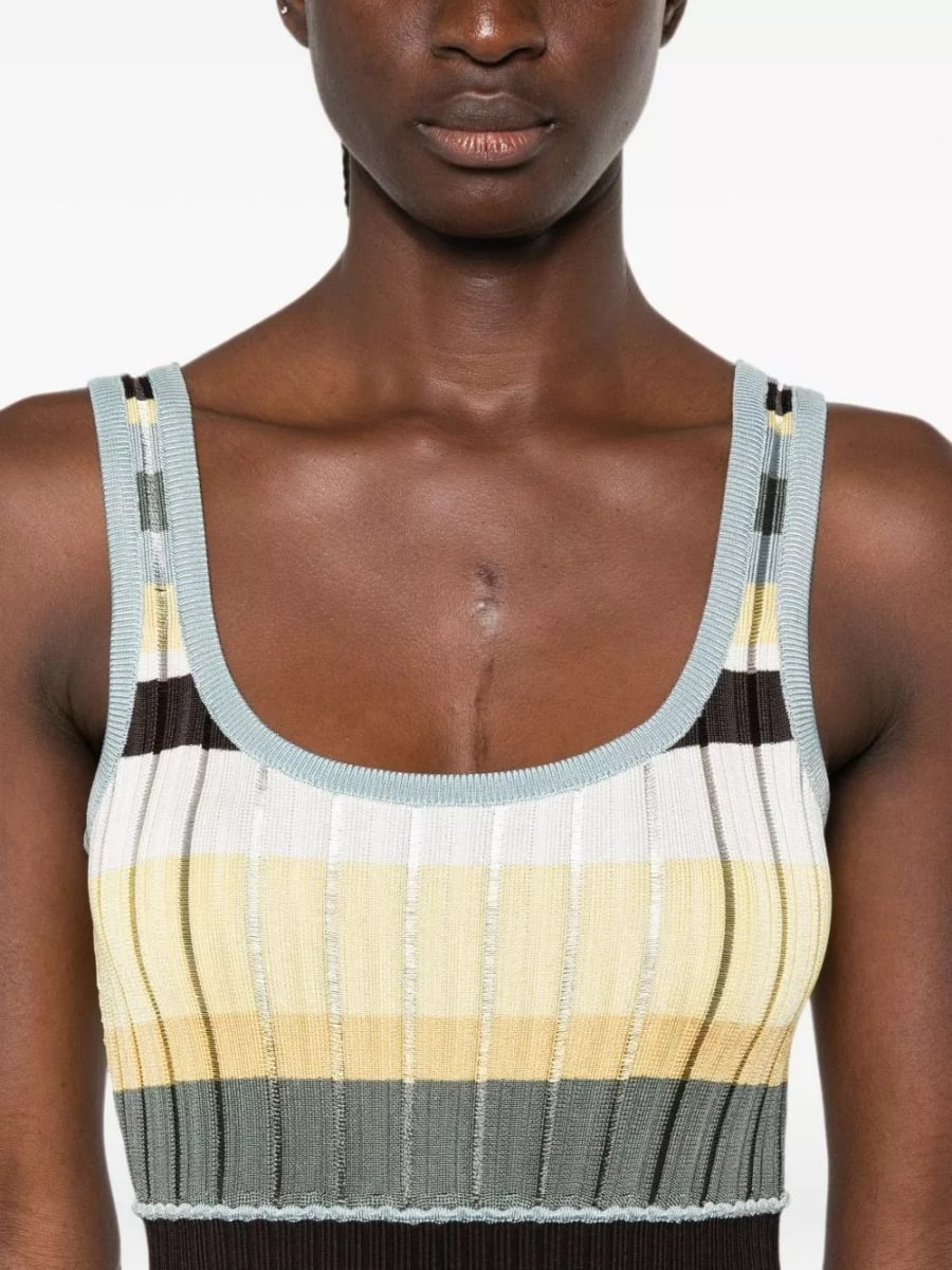 Alaïa Abito mini a righe, view 3