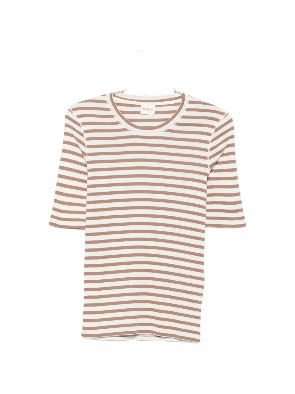 Closed T-shirt a righe in misto cotone
