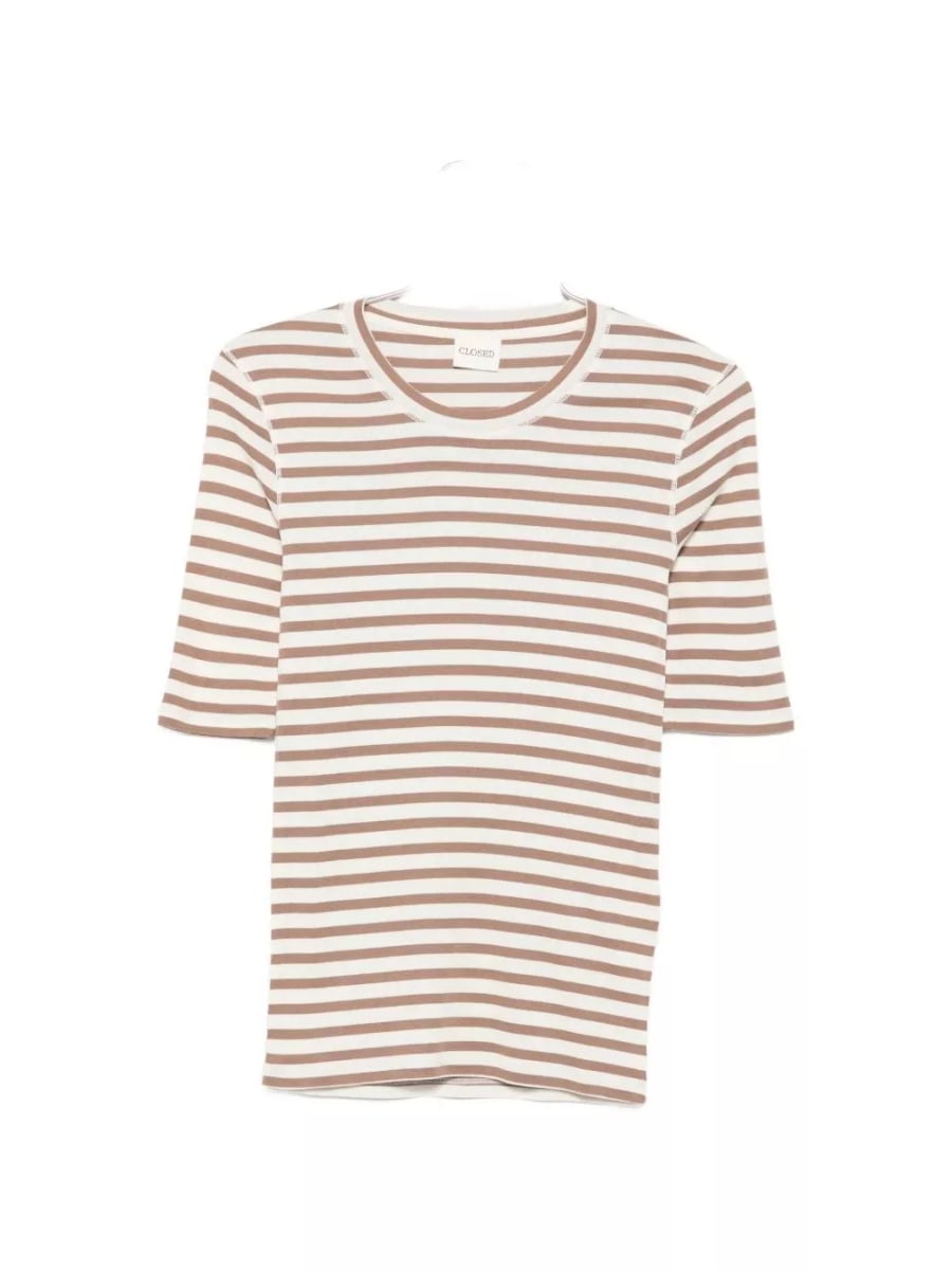 Closed T-shirt a righe in misto cotone