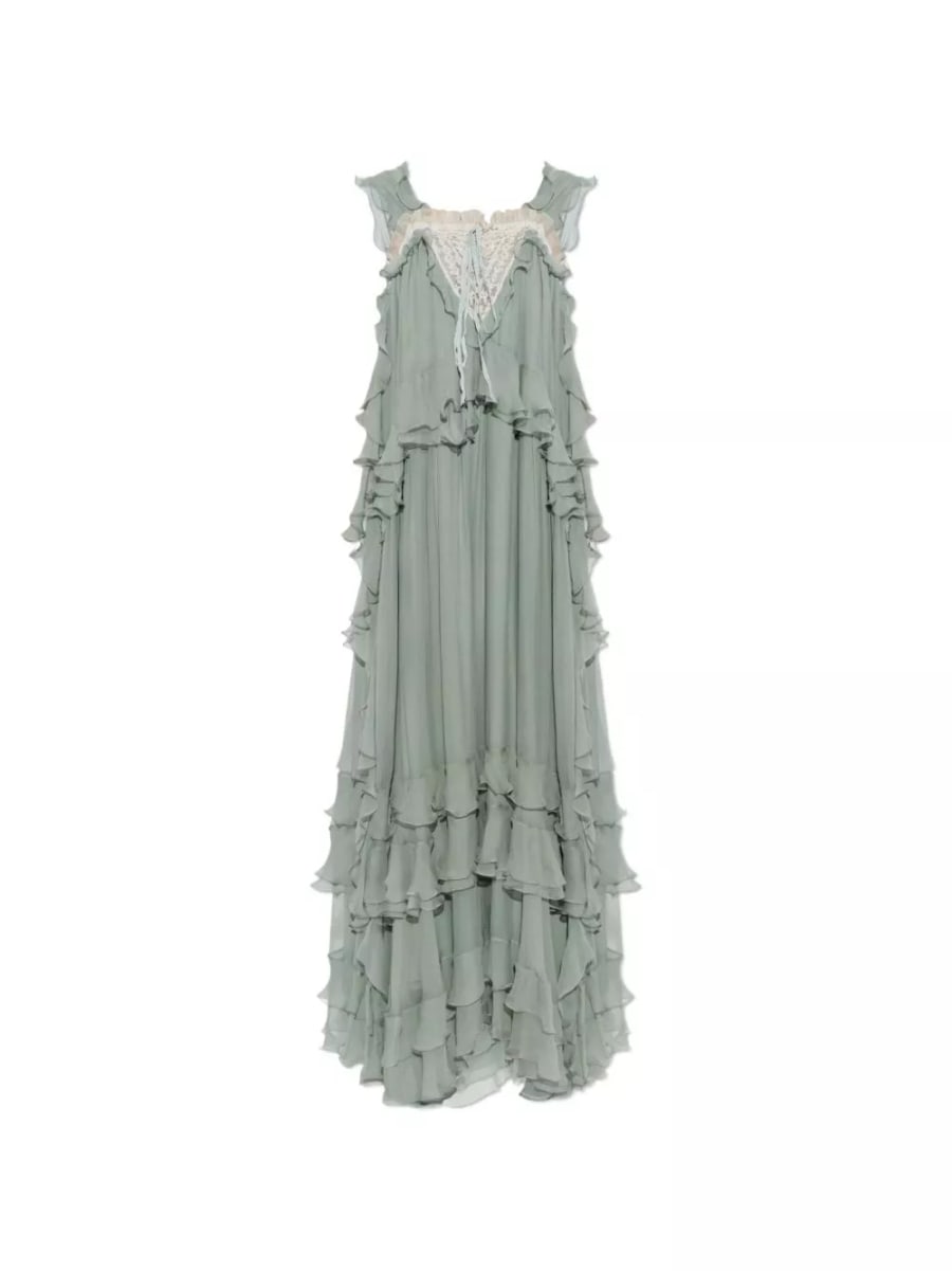 Chloé Abito maxi in seta